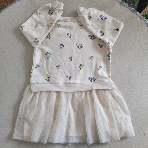 H&M Floral Sweatshirt Tulle Dress - Picture 7 of 7